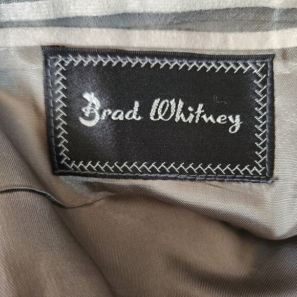 Brad Whitney Men's Vintage Rockabilly Western‎ Rodeo Gray Blazer Size 44 - Picture 4 of 6